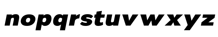 Nsai Pro Wide Heavy Italic Font LOWERCASE