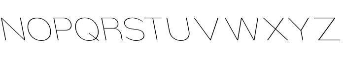 Nsai Pro Wide Thin Slanted Font UPPERCASE