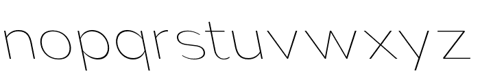 Nsai Pro Wide Thin Slanted Font LOWERCASE