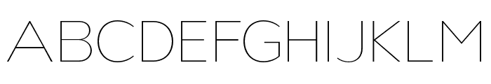 Nsai Pro Wide Thin Font UPPERCASE
