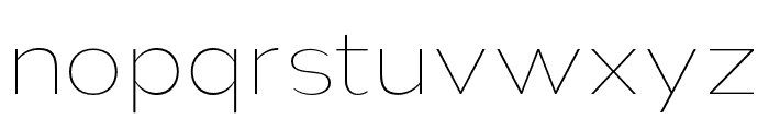 Nsai Pro Wide Thin Font LOWERCASE