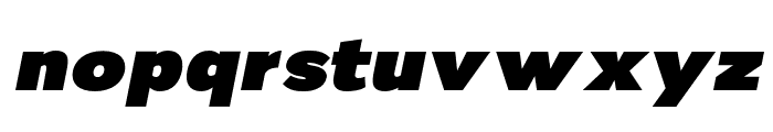 Nsai Pro Wide Ultra Italic Font LOWERCASE