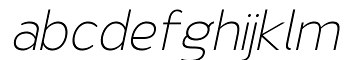 NsaiExtraLightItalic Font LOWERCASE