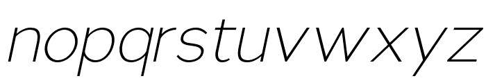 NsaiExtraLightItalic Font LOWERCASE