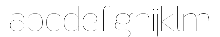 NsaiHairline Font LOWERCASE