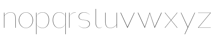 NsaiHairline Font LOWERCASE