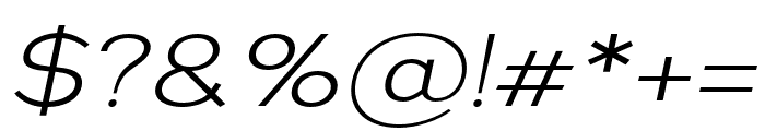 NsaiLightExpandedItalic Font OTHER CHARS