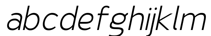 NsaiLightItalic Font LOWERCASE