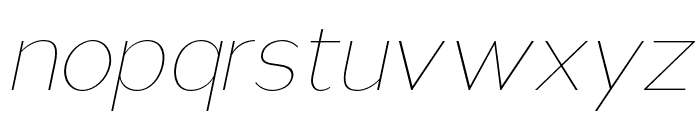 NsaiThinItalic Font LOWERCASE