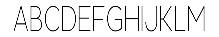 Nueve Extra Light Font LOWERCASE
