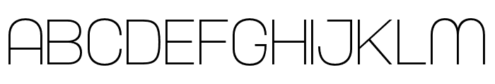 Nura Thin Font LOWERCASE