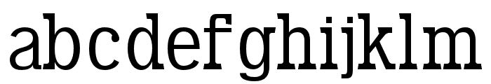 Nurous regular Font LOWERCASE