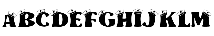 Nurse Cap Font UPPERCASE