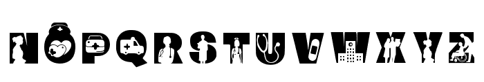 Nurse Font Regular Font UPPERCASE