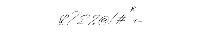 Nusantyra Cantiva Italic Font OTHER CHARS