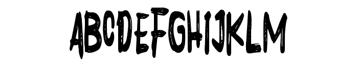 Nyctophobia Font UPPERCASE