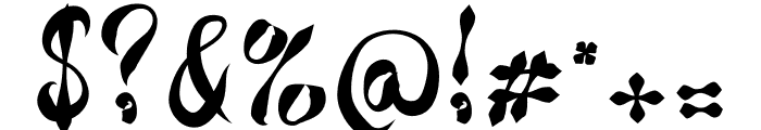 OBLIGO 1707 Display Font OTHER CHARS