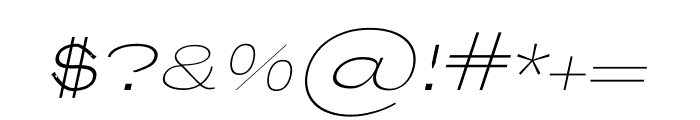 ODEION ITALIC Font OTHER CHARS