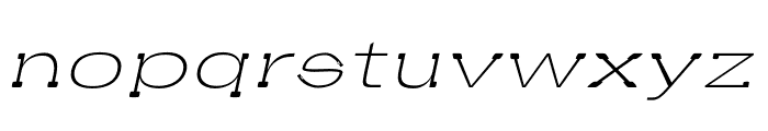 ODEION ITALIC Font LOWERCASE