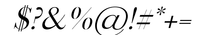 OGNES Italic Font OTHER CHARS
