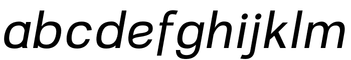 OKABA Italic Font LOWERCASE