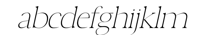 OLIVER Italic Font LOWERCASE