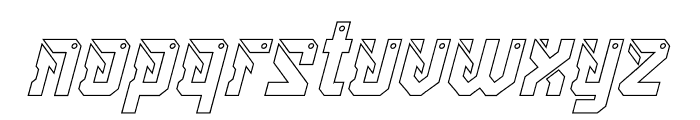 OMNIGLO Line Italic Font LOWERCASE