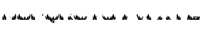 ON FIRE DOWN Font UPPERCASE