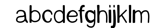 OOLONG Font LOWERCASE