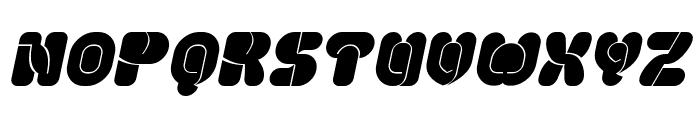 ORBIT AROUND Bold Italic Font UPPERCASE