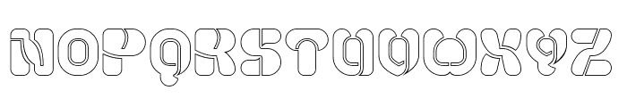 ORBIT AROUND-Hollow Font UPPERCASE