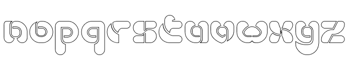 ORBIT AROUND-Hollow Font LOWERCASE