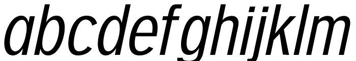 ORGANIC Italic Font LOWERCASE