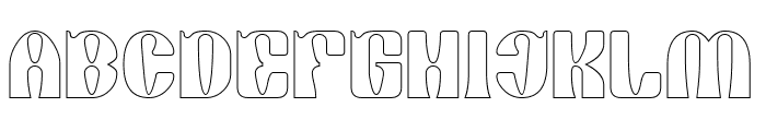 ORGANIC LIFE-Hollow Font UPPERCASE