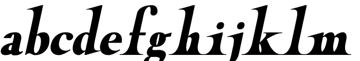 ORGECTA Italic Font LOWERCASE