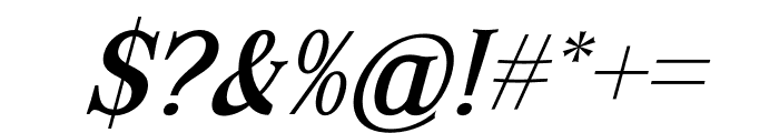 ORTUSELA Italic Font OTHER CHARS