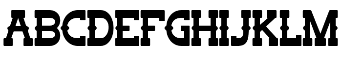 OUTLAW MAJOR Regular Font UPPERCASE