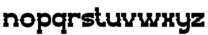 OUTLAW MAJOR Regular Font LOWERCASE