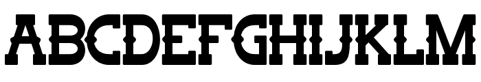 OUTLAWMAJOR-Regular Font UPPERCASE
