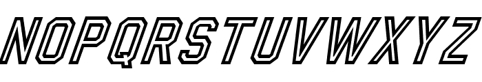 OUTLINE99-Italic Font LOWERCASE