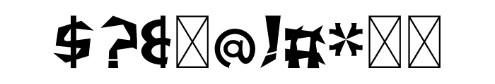 OVAXA Fancy Font OTHER CHARS