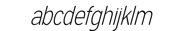 Oath Extra Light Italic Font LOWERCASE