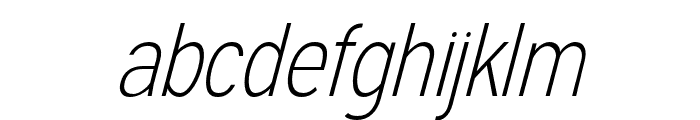 Oath-ExtraLightItalic Font LOWERCASE