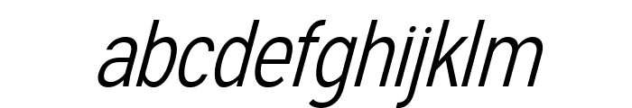 Oath Light Italic Font LOWERCASE