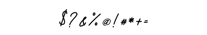 Oatley Signature Font OTHER CHARS