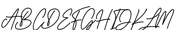 Oatley Signature Font UPPERCASE