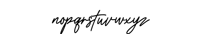 Oatley Signature Font LOWERCASE