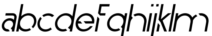 Obedient Italic Font LOWERCASE