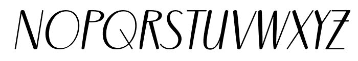 Obero Italic Font UPPERCASE