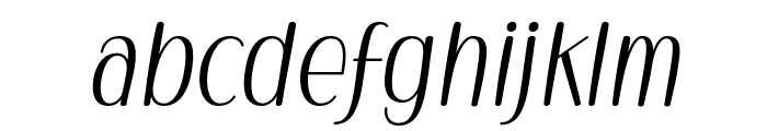 Obero Italic Font LOWERCASE